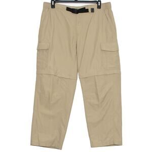 Eddie Bauer Cargo Pants Convertible Hiking Outdoor Utility Khaki Gorpcore Y2K XL